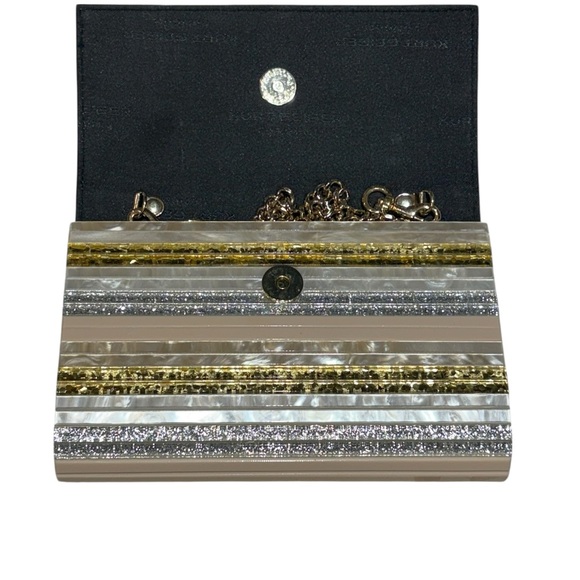 Kurt Geiger London Party Eagle Clutch - Gold, Silver, Champagne, and Pearl - Picture 8 of 16